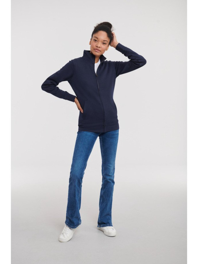 RUSSELL Ladies' Authentic Zip Up Sweatshirt, french navy, XS