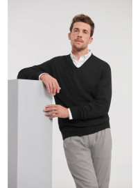 Men's Hooded V-neck Sweater
