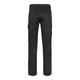 VL PAN. Multi-pocket stretch trousers (290g/m²), in cotton (46%), EME (38%) and polyester (16%)
