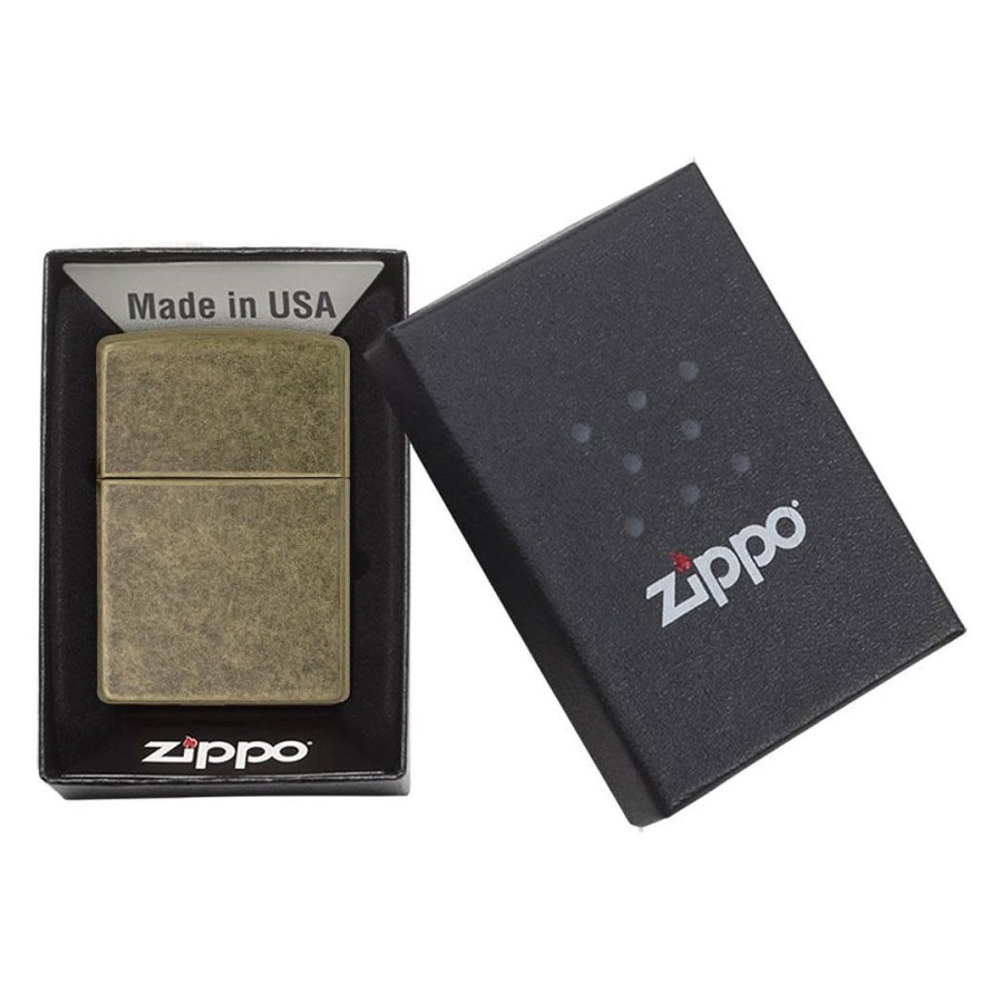 ZIPPO 201 FB, metalni upaljač u poklon kutiji, zlatni