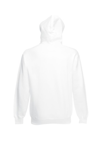 Fruit of the Loom, Classic Hooded Sweat Jacket, men's hooded sweatshirt, white, L