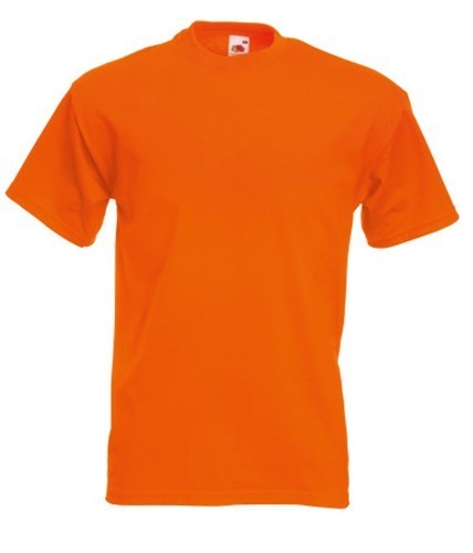Fruit of the Loom, Super Premium, Men's Cotton T-shirt, Orange, M