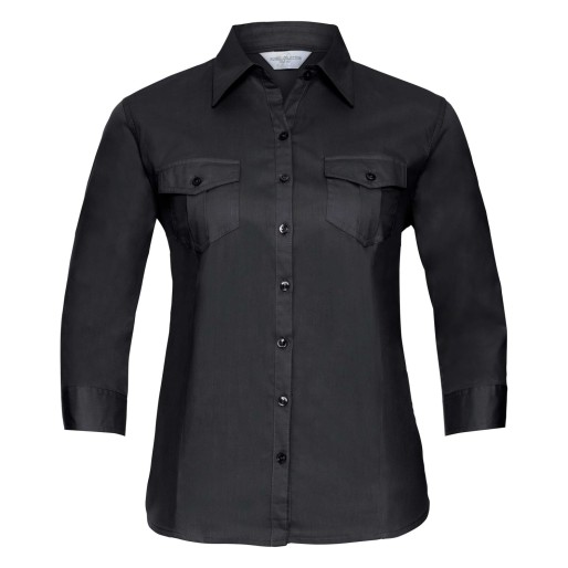 RUSSELL women's shirt with sleeves rolled up ROLL SLEEVE TWILL