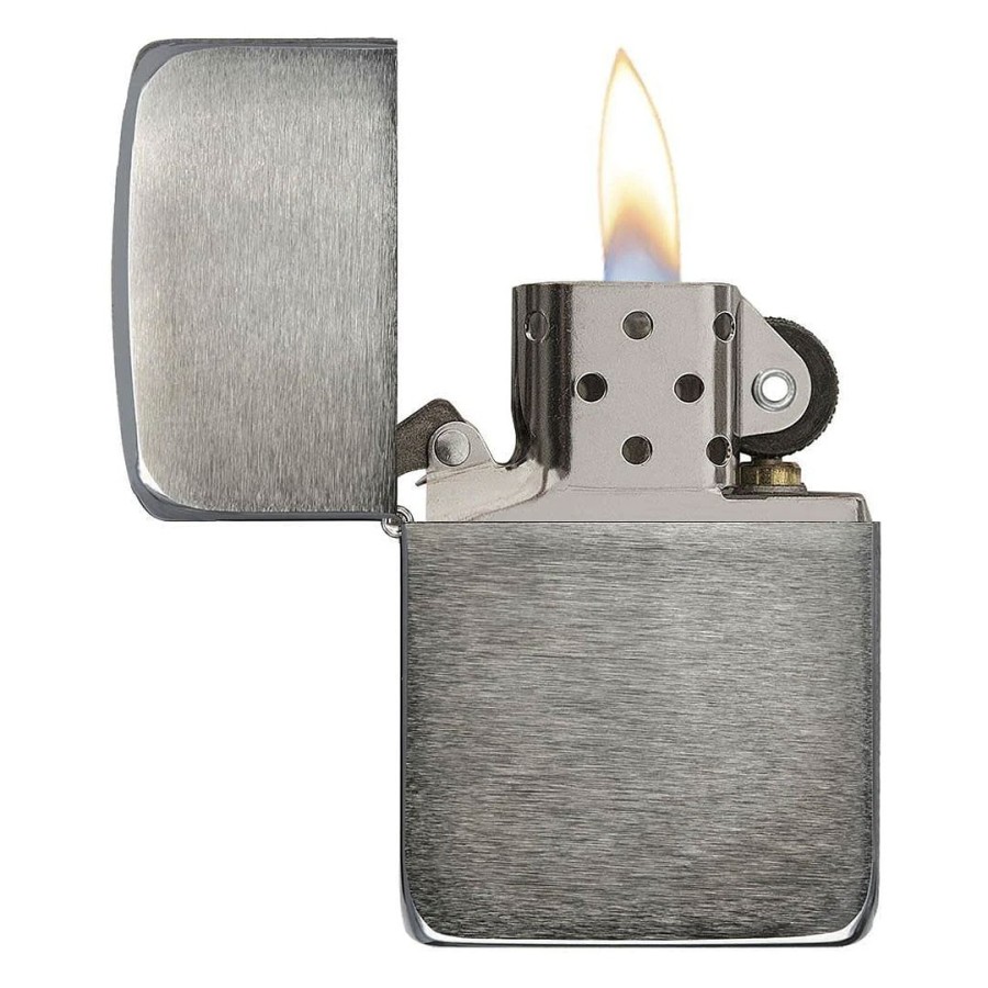 ZIPPO 24096, metalni upaljač u poklon kutiji, tamno metalni