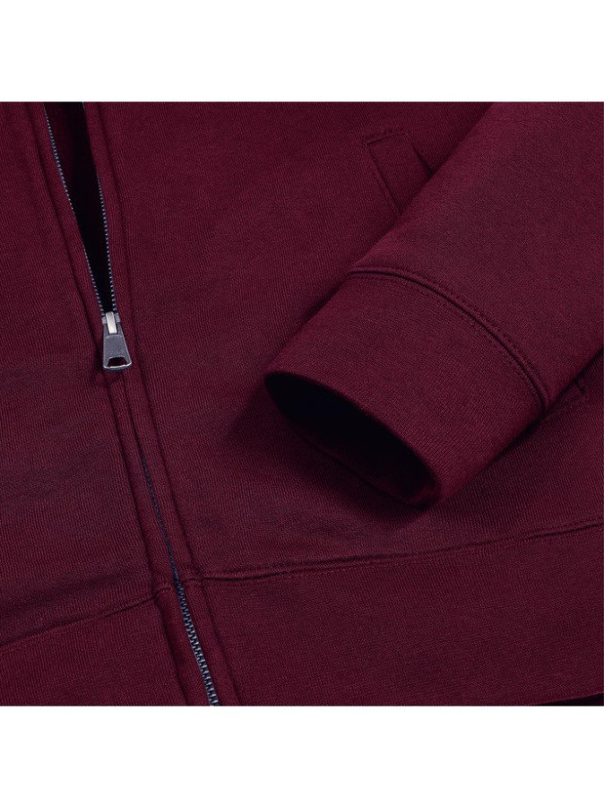 RUSSELL Ladies' Authentic Zip Up Sweatshirt, burgundy, XS