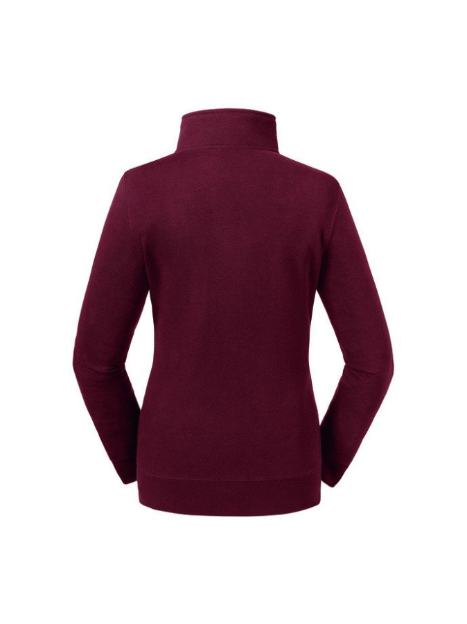 RUSSELL Ladies' Authentic Zip Up Sweatshirt, burgundy, XS