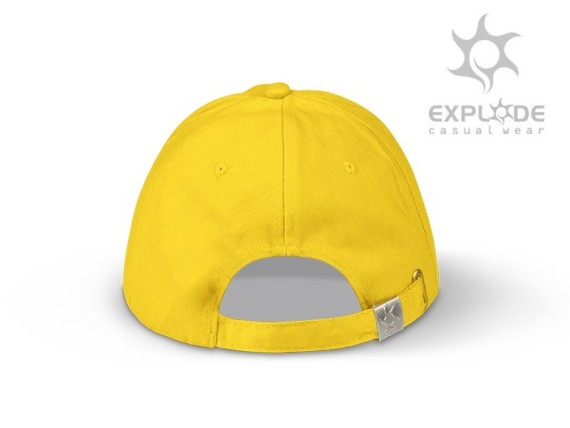 RUNNER, kačket, sendvič, 6 panela, 100% pamuk, žuti