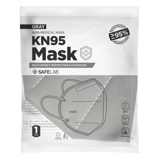 KN95, face mask, gray