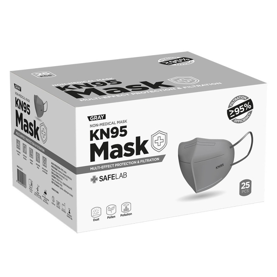 KN95, face mask, gray