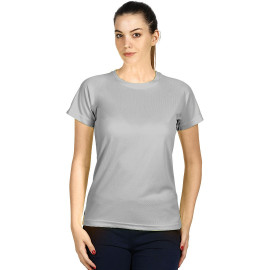 CROSSFIT LADY, women's t-shirt, 100% polyester, gray