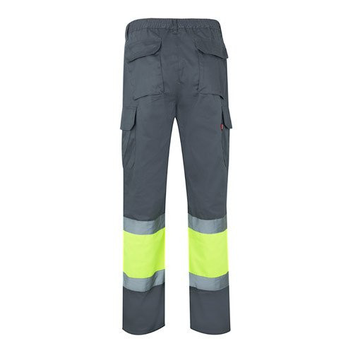 VL POSEIDON. Two-tone multi-pocket twill trousers (210g/m²), in cotton (20%) and polyester (80%)