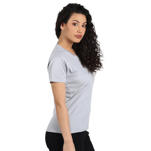 CROSSFIT LADY, women's t-shirt, 100% polyester, gray