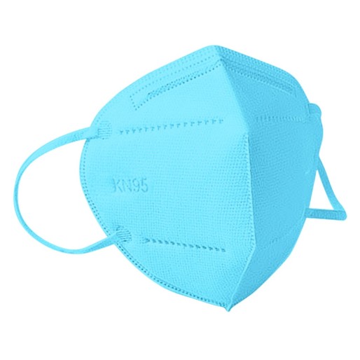 KN95, face mask, sky blue