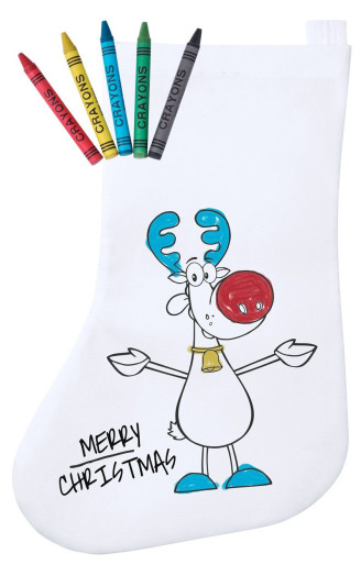Plicom colouring Christmas stocking