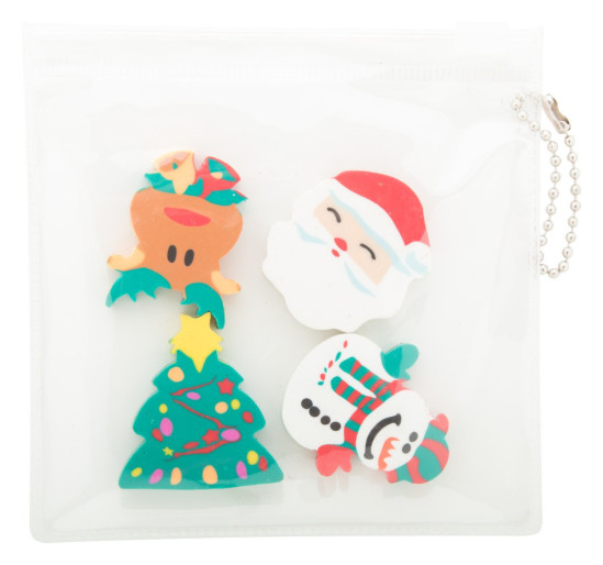 Flop Christmas eraser set