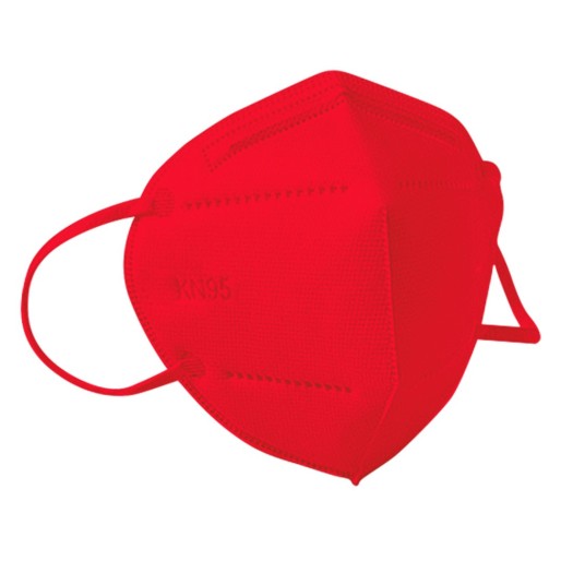KN95, face mask, red