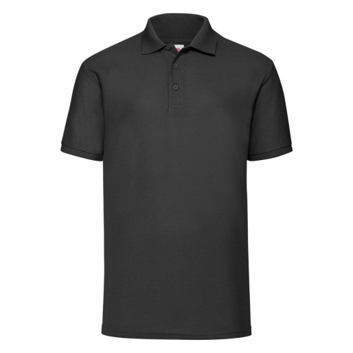 Fruit of the Loom, 65/35, men's polo shirt, black, L