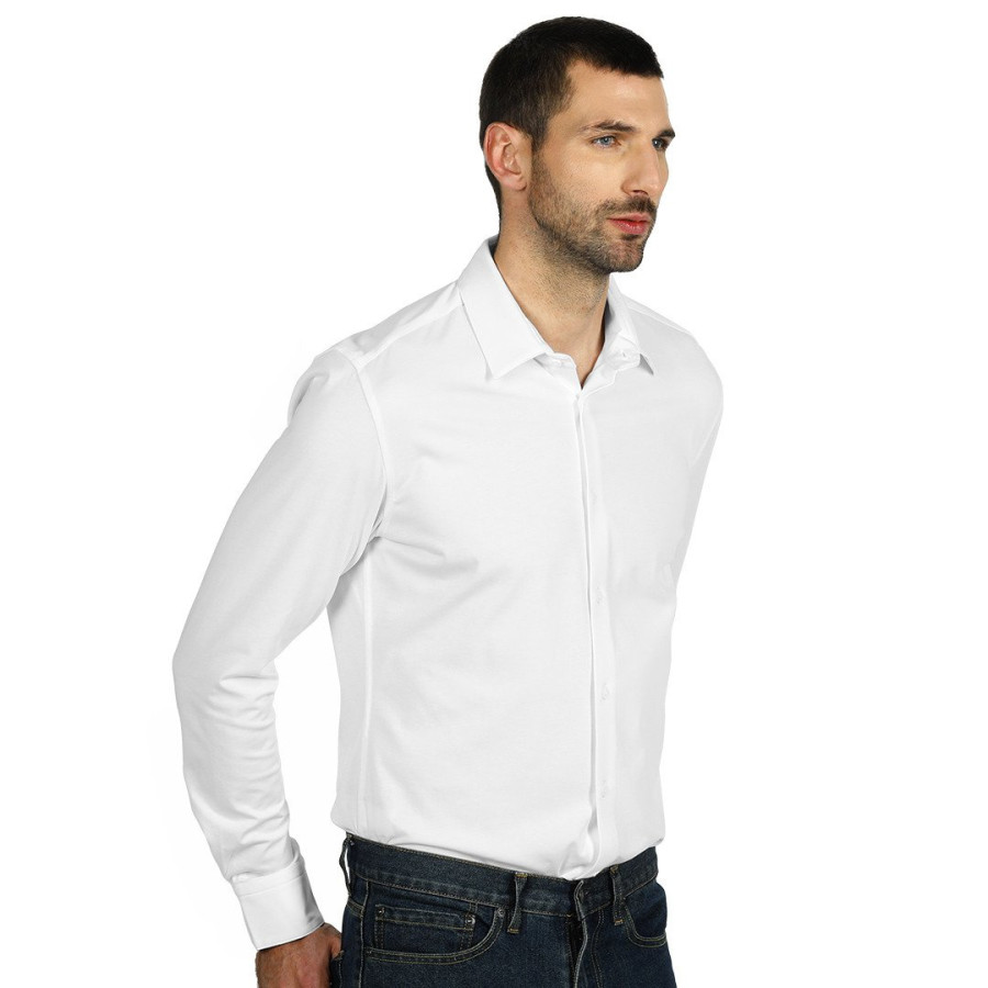BOND LSL, men's long sleeve shirt, white