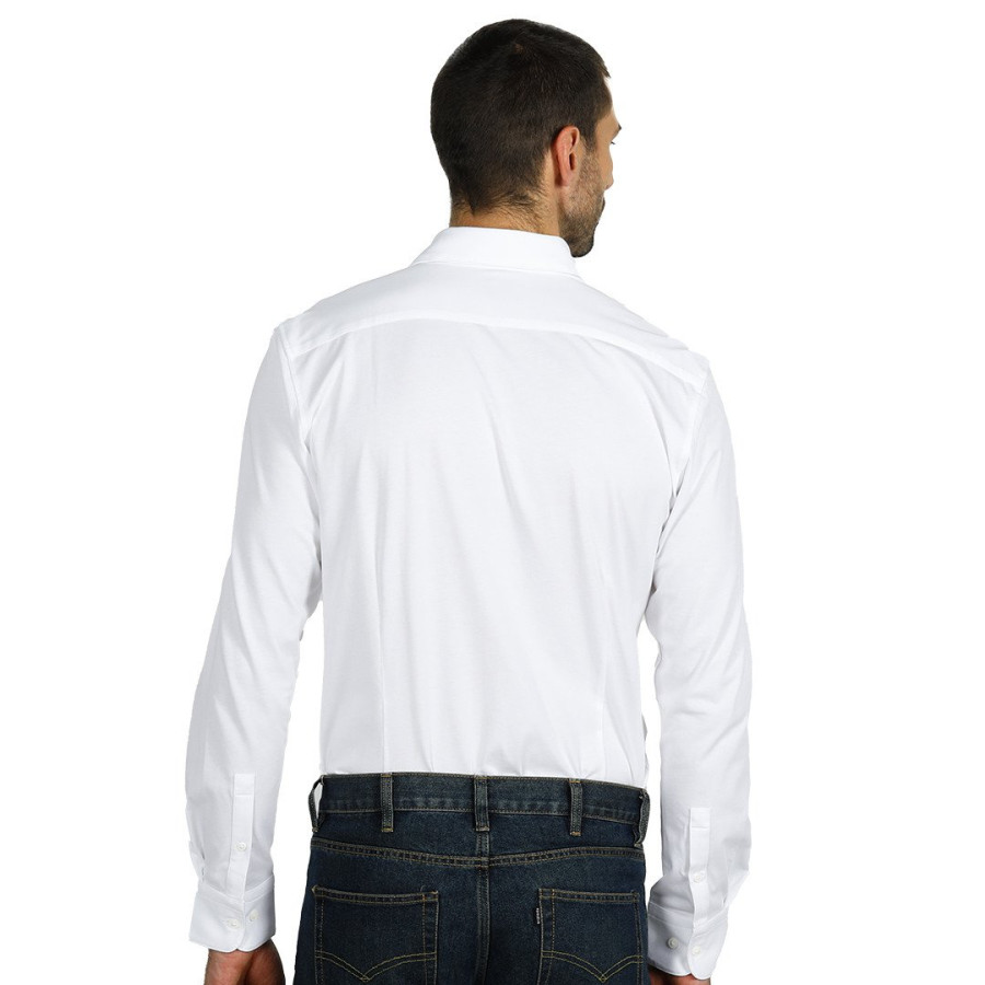BOND LSL, men's long sleeve shirt, white