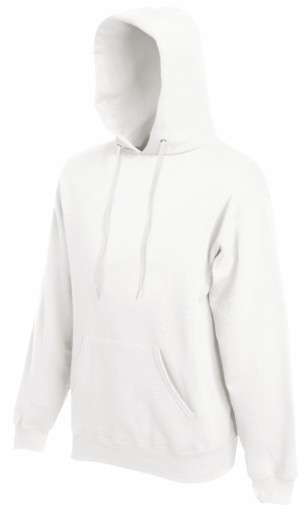 Fruit of the Loom, Classic Hooded Sweat, klasični muški duks sa kapuljačom, bela, L