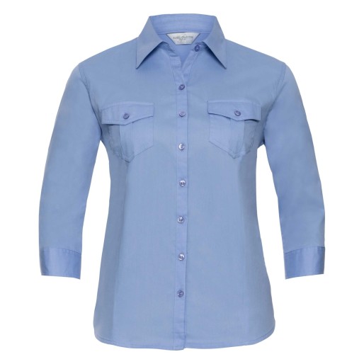RUSSELL women's shirt with sleeves rolled up ROLL SLEEVE TWILL