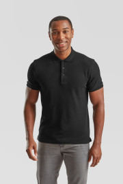 Fruit of the Loom, 65/35, polo shirt for men, black, 2XL