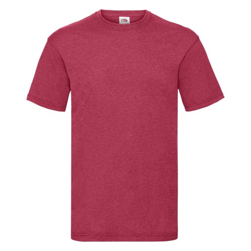 Fruit of the Loom, Valueweight, Men's Cotton Short Sleeve T-shirt, Retro Melting Red, L