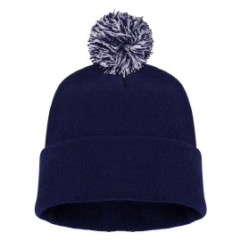 POM POM, zimska kapa, plavi