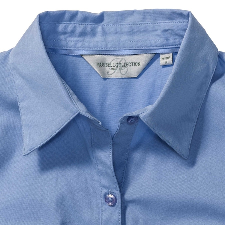 RUSSELL women's shirt with sleeves rolled up ROLL SLEEVE TWILL