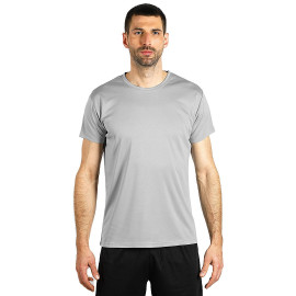 CROSSFIT, sports t-shirt, 100% polyester, gray