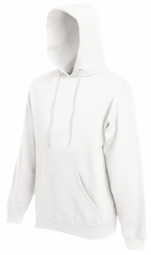 Fruit of the Loom, Classic Hooded Sweat, klasični muški duks sa kapuljačom, bela, 2XL