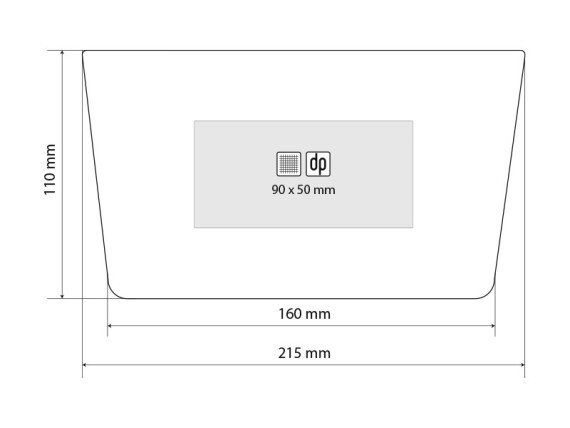 GLOSSY, pvc neseser, crni