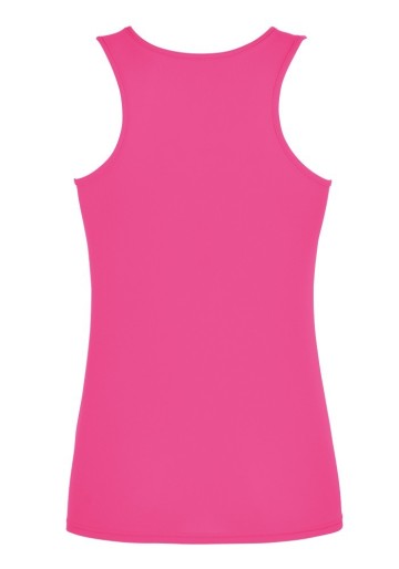 Fruit of the Loom, Ladies Performance Vest, Sports Athletic T-Shirt for Women, Fuchsia,, L