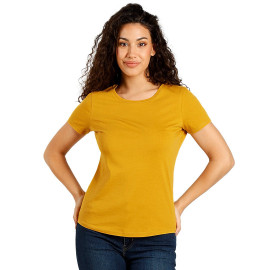 TERRA LADY, organic cotton t-shirt, 150 g/m2, mustard yellow