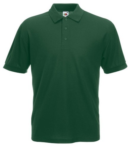 Fruit of the Loom, 65/35, polo shirt for men, forest green, M