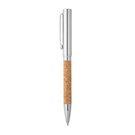 CORKO. Hemijska olovka od plute i metala sa okretnim mehanizmom