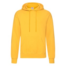 Fruit of the Loom, Classic Hooded Sweat, Men's Hooded Sweatshirt, Sunflower Yellow, S