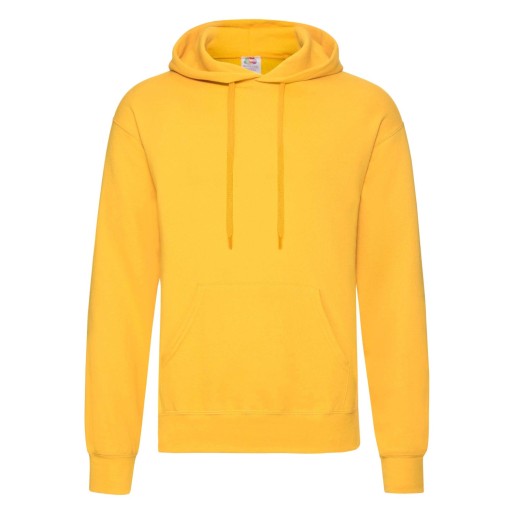 Fruit of the Loom, Classic Hooded Sweat, Men's Hooded Sweatshirt, Sunflower Yellow, S