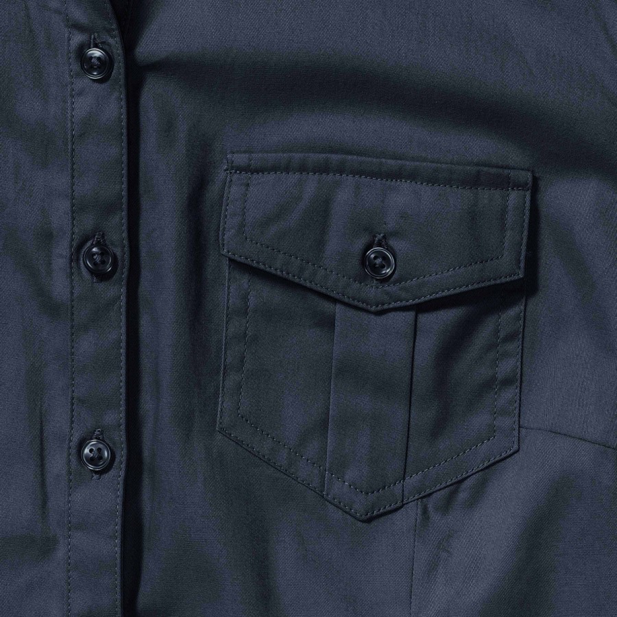 RUSSELL women's shirt with sleeves rolled up ROLL SLEEVE TWILL