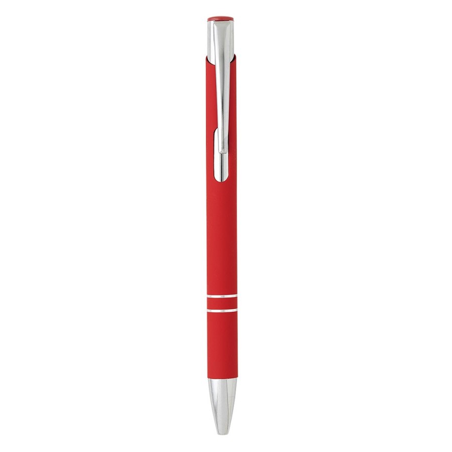 OGGI SOFT, metal ball pen, red