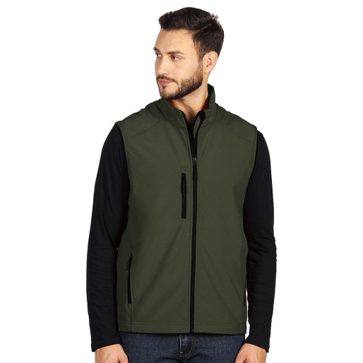 SKIPPER VEST, softshell bodywarmer, olive