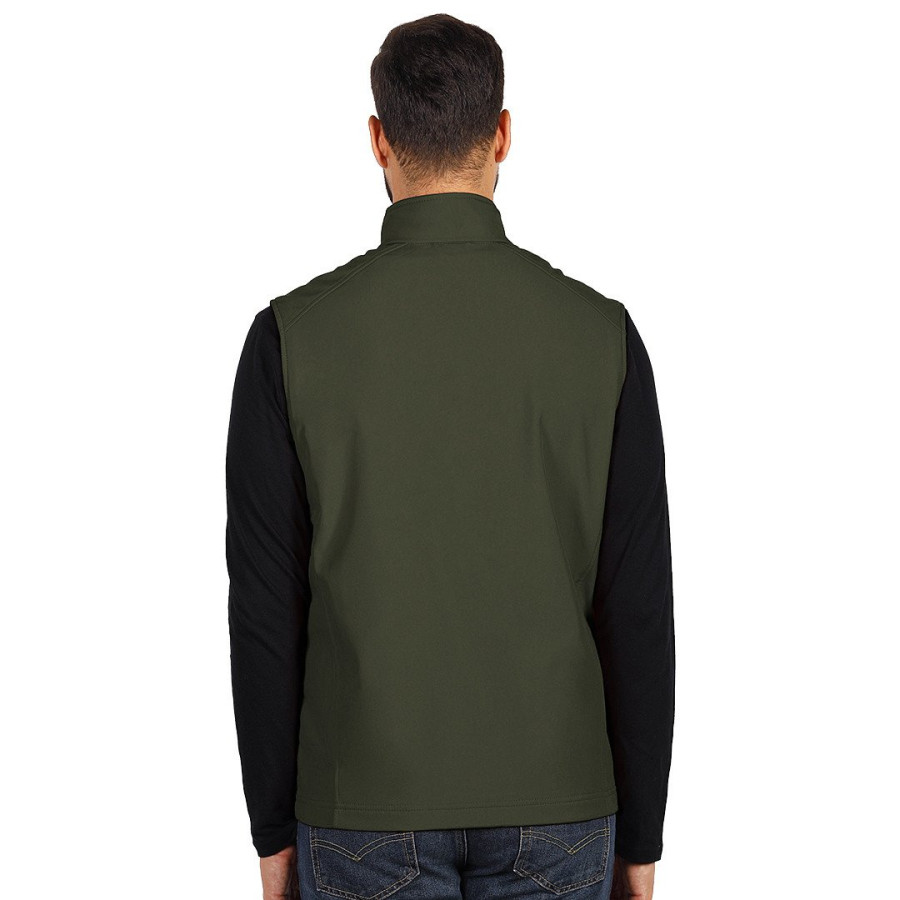 SKIPPER VEST, softshell bodywarmer, olive