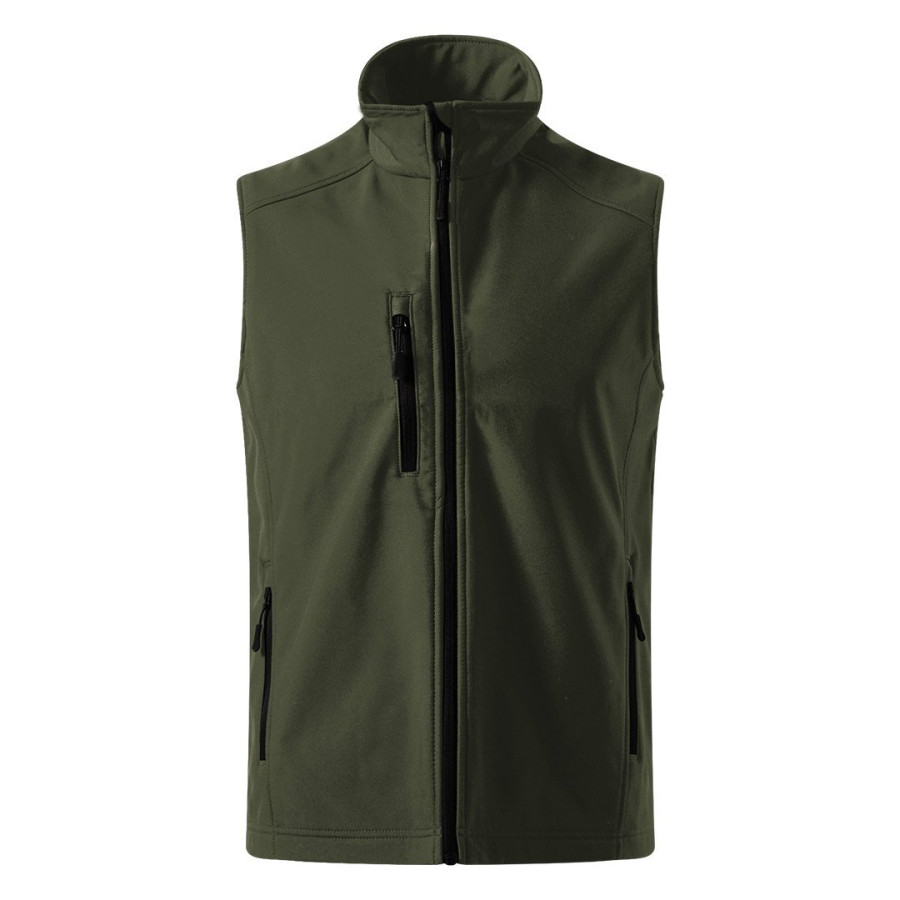 SKIPPER VEST, softshell bodywarmer, olive