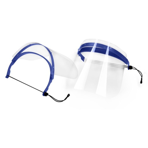 VIZPRO, face shield, blue