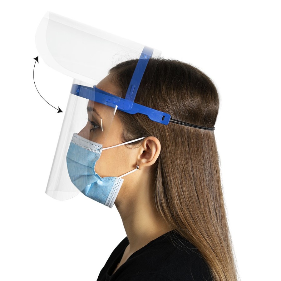 VIZPRO, face shield, blue