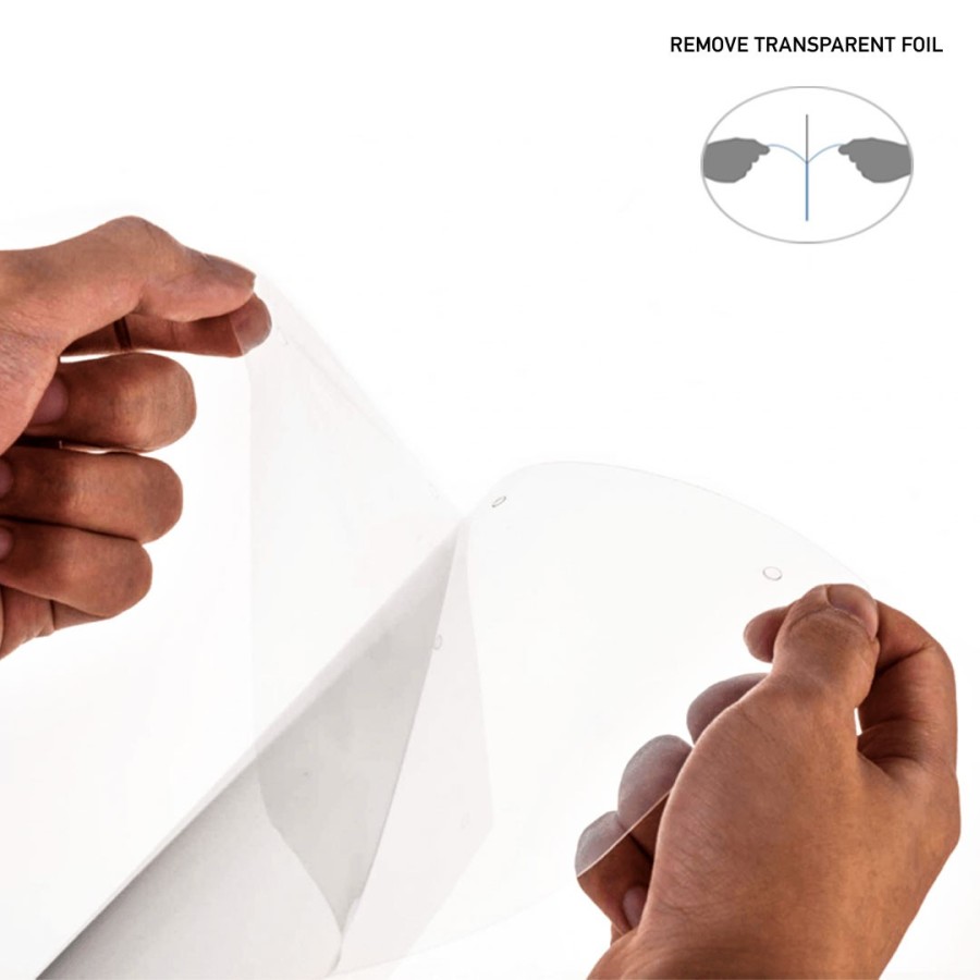 VIZPRO, face shield, blue