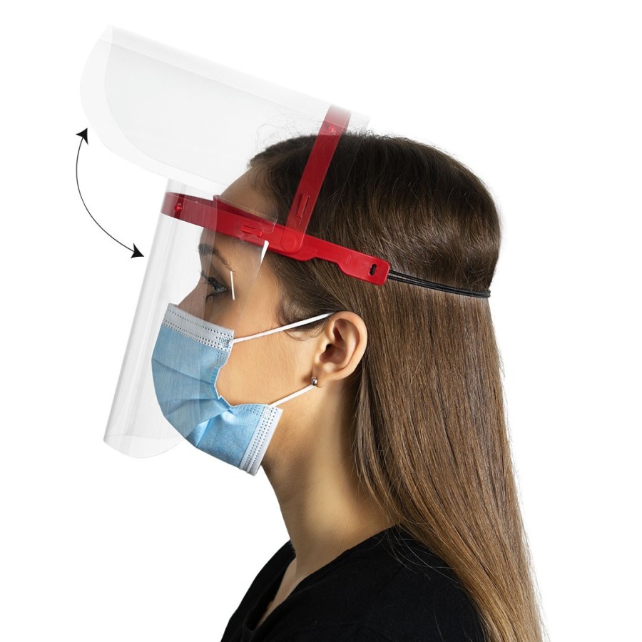 VIZPRO, zaštitni vizir, crveni