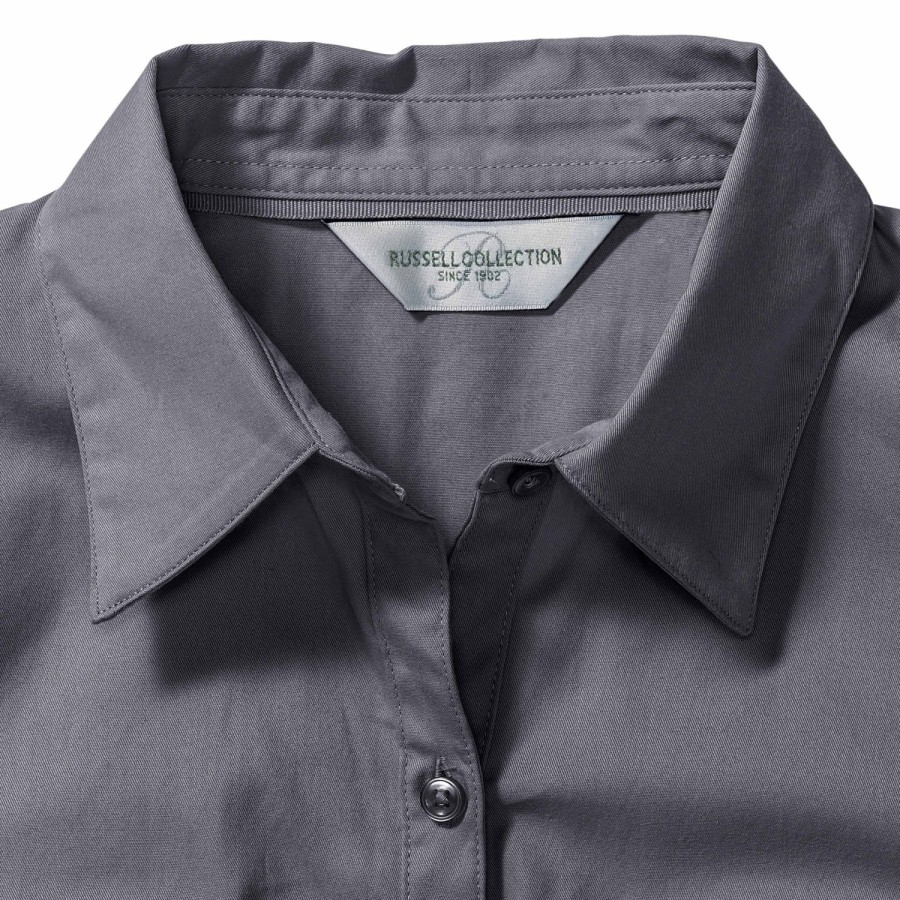 RUSSELL ženska košulja sa rukavima na namotavanje ROLL SLEEVE TWILL