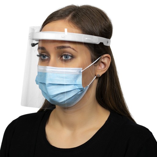 VIZPRO, face shield, white