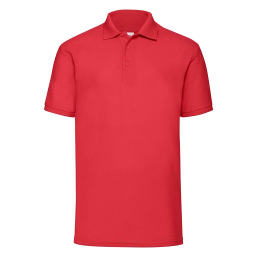 Fruit of the Loom, 65/35, polo shirt for men, red, L